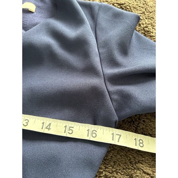 Hutch Dress Navy Blue Willow Button Front Fit Flare Mini Size S - Picture 5 of 9